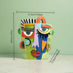 Abstract Face Flower Pot Decorative Planter Picasso Vases Balcony Succulent Plant Holder Ornament Home Garden Decor Accessory
