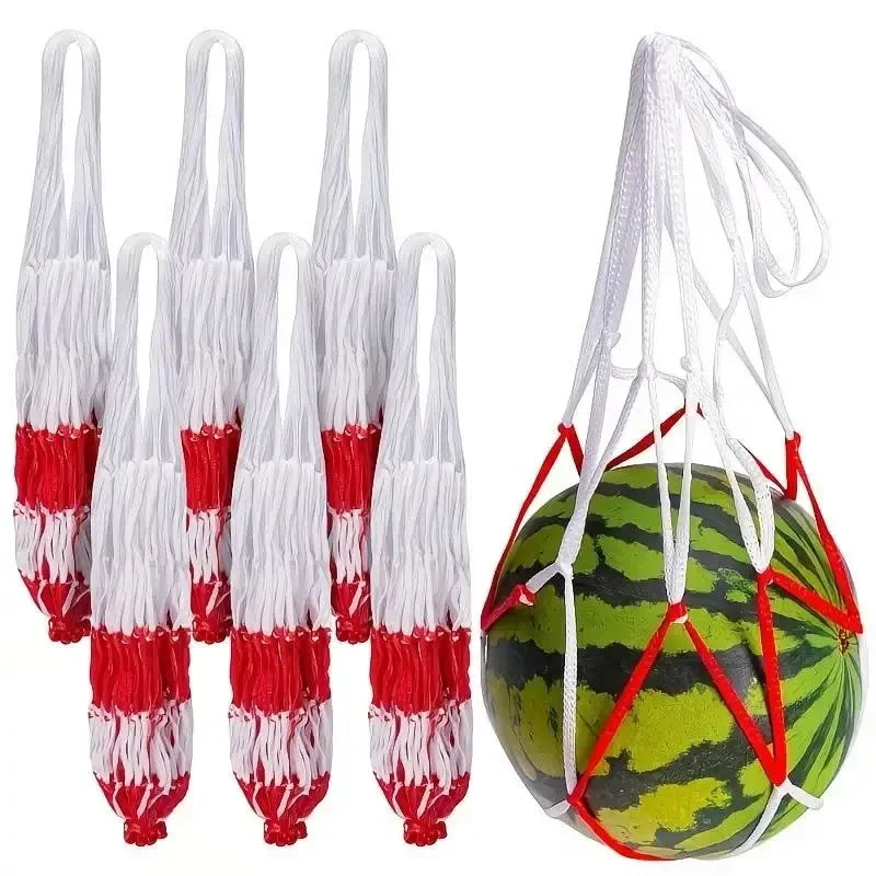 Watermelon Mesh Bag Hammock Reusable Melon Hanging Net Bag Fruit Harvest Trellis Hammock For Watermelon Pumpkin Cantaloupe