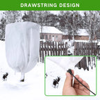 Winter Plant Cold-proof Cover Plant Protection and Warmth Covers Drawstring Zipper Fixed Non-woven Fabric Casing Outdoors Garden