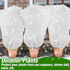 Winter Plant Cold-proof Cover Plant Protection and Warmth Covers Drawstring Zipper Fixed Non-woven Fabric Casing Outdoors Garden