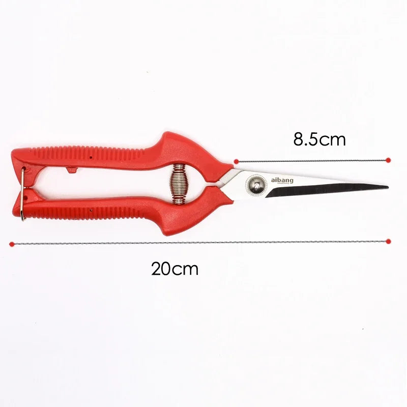 Stainless Steel Pruning Shears Sharp Non-Slip Handle Garden Pruner for Fruit Trees Branch Scissors Garden Tools