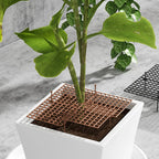 Flower Pot Cover Plant Pot Grid Flower Pot Cover Garden Plant Pot Soil Guard Cover Plant Protector Grid Protection Accessories