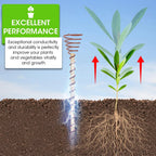 Electroculture Plant Stakes, Copper Garden Antennas