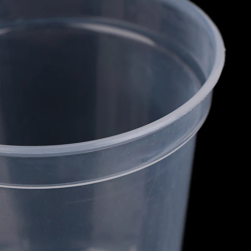 Home Garden Round Planter Pot Orchid Nursery Container Planter Container Transparent Orchid Container Round Starting Pot