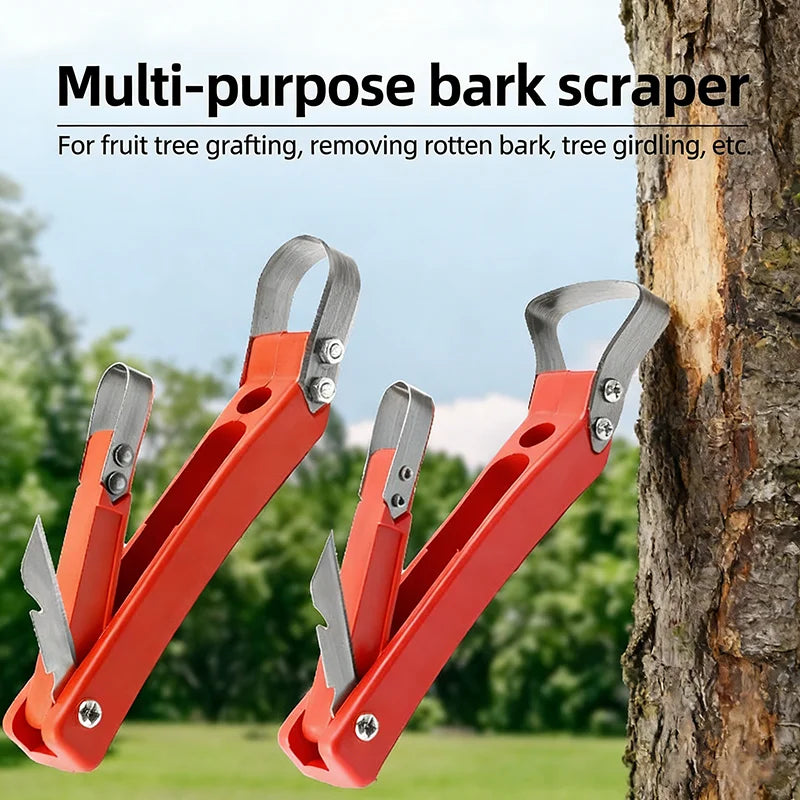 Tree Bark Scraper Pruning Knife Fruit Tree Ring Cutting Grafting Tool Multifunctional Peeling Knife