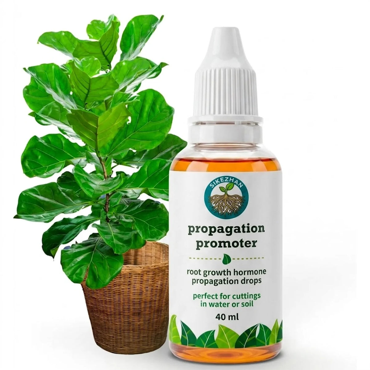 Liquid Plant Rooting Hormone Propagation Drops Root Growth Promoter Stimulator for Indoor Houseplants Water Soil Cuttings 40ml