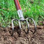 4 Claws Garden Hand Rake Durable Garden Cultivator Fork Head Soil Digging Rake Head Weeding Harvesting Landscaping Tool