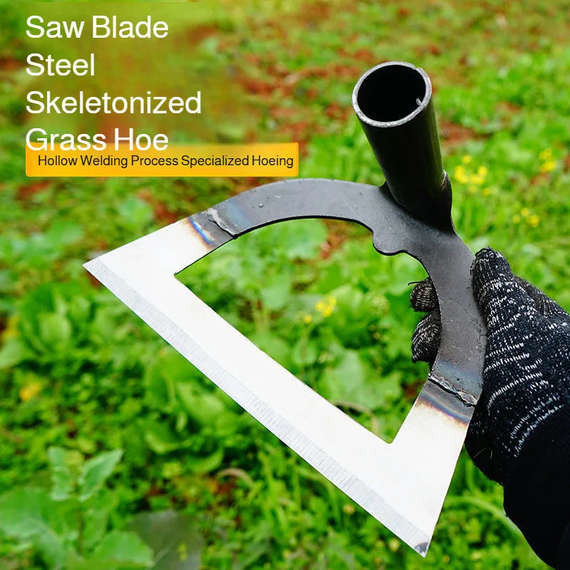 14-26CM Weeding Hoe Handheld Hollow Hoe Thickened Manganese Steel Agricultural Weeding Hoe for Planting Vegetable Garde