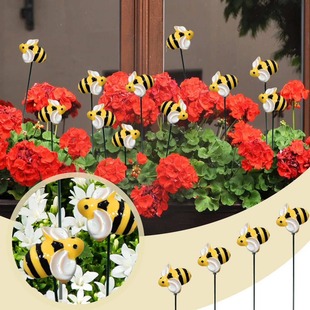 Bee Garden Stakes, 10/20/30-Piece Decorative Yard Set