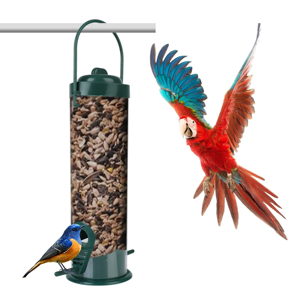 Bird Feeder Bird Feeding Tool Outdoor Decoration Hanging Pet Supplies Wild Bird Seed Feeder Garden Paddock