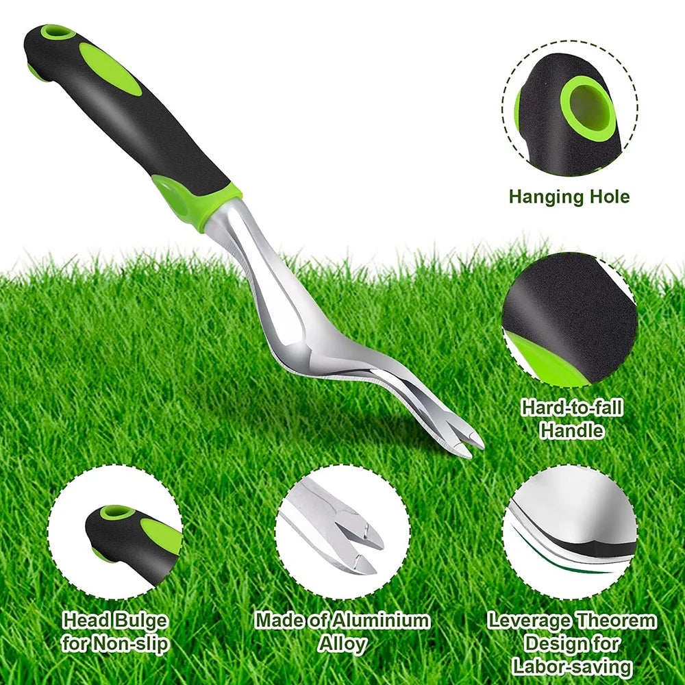 Hand Weeder Tool Weed Puller Tool for Garden Weeding Digger Tool with Ergonomic Handle for Weed Removal Farmland Transplantation