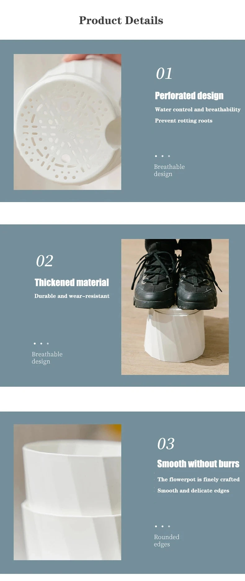 Clear Watering Pot Automatic Watering Planter Lazy Planter pot self Watering Container Lazy Flower Pot White Fully Transparent