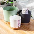 Plant Pots, Lightweight Large Pots for Indoor Plants and Outdoor Plants, Large Plastic Pots with Drainage