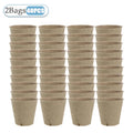 20-160PCS ﻿ 3.15 Inch Biodegradable Paper Pulp Seedling Starter Trays for Garden Planting Nursery Seed Germination Transplanting