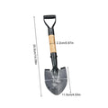50cm Digging Shovel Mini Manganese Steel Shovels Trowel Waterproof Rustproof Garden Scoop Coated Surface for Camping Outdoor