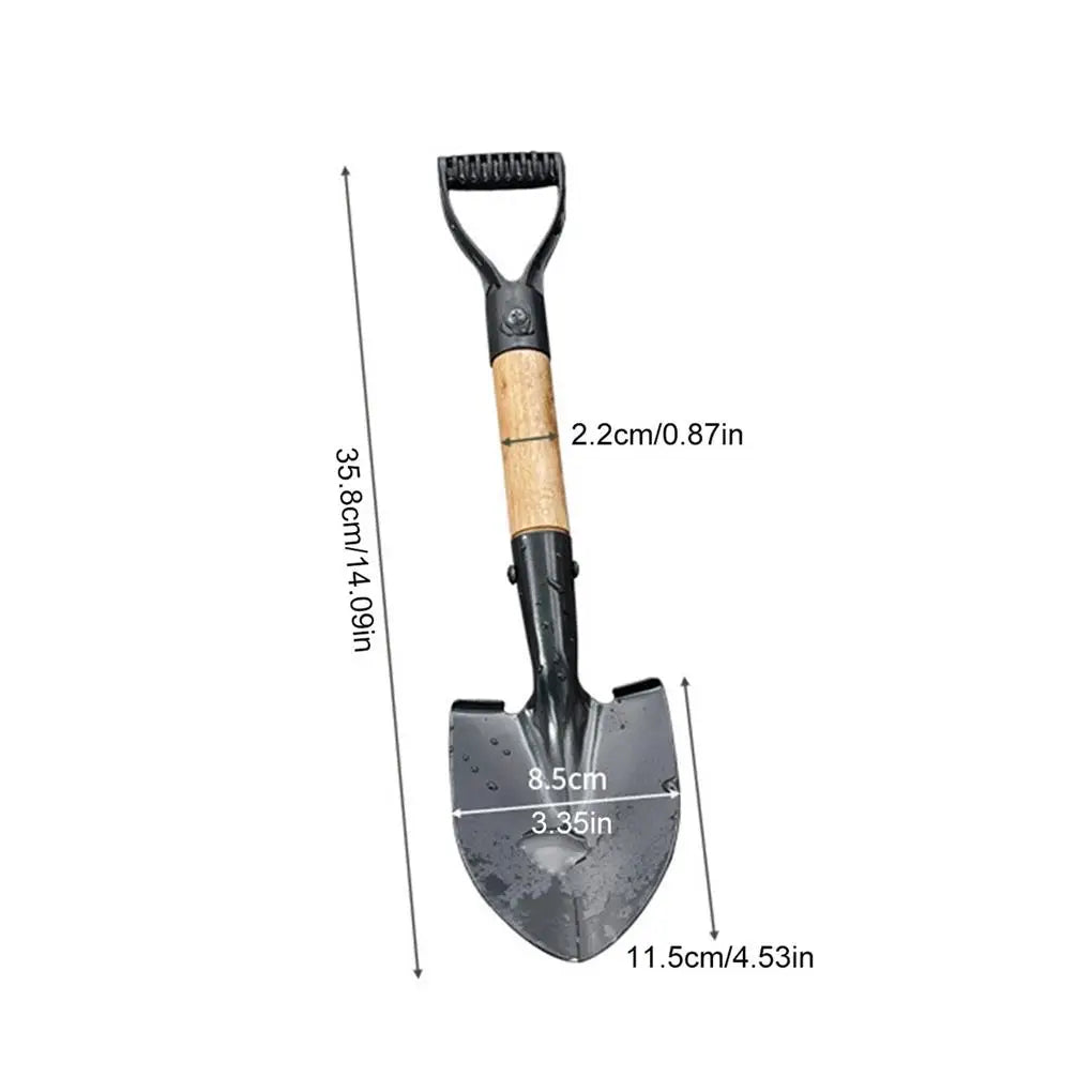 50cm Digging Shovel Mini Manganese Steel Shovels Trowel Waterproof Rustproof Garden Scoop Coated Surface for Camping Outdoor