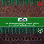 Garden Seeder Tool Manual Seeds Spreader Soil Puncher Seed Spacer & Soil Loosener for Easy Planting