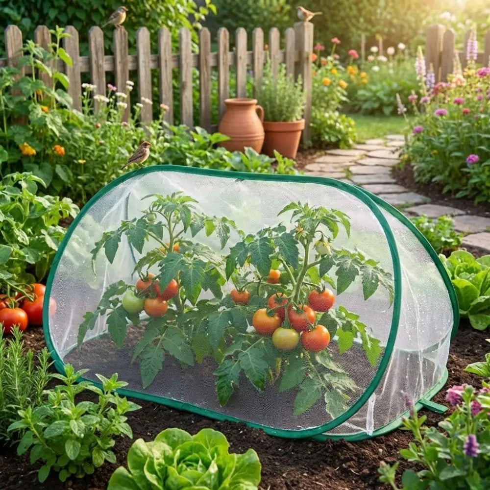 Folding Plant Protection Netting Anti-frost Insect-proof Garden Row Covers Breathable Pop Up Plant Shade Cover Indoor Plants
