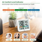 Wireless Indoor Outdoor Thermometer Hygrometer Digital Temperature Humidity Monitor With Remote Sensor Home Weather Station