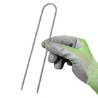 U-Type Garden Staples, Zinc-Coated Steel Landscape Pins