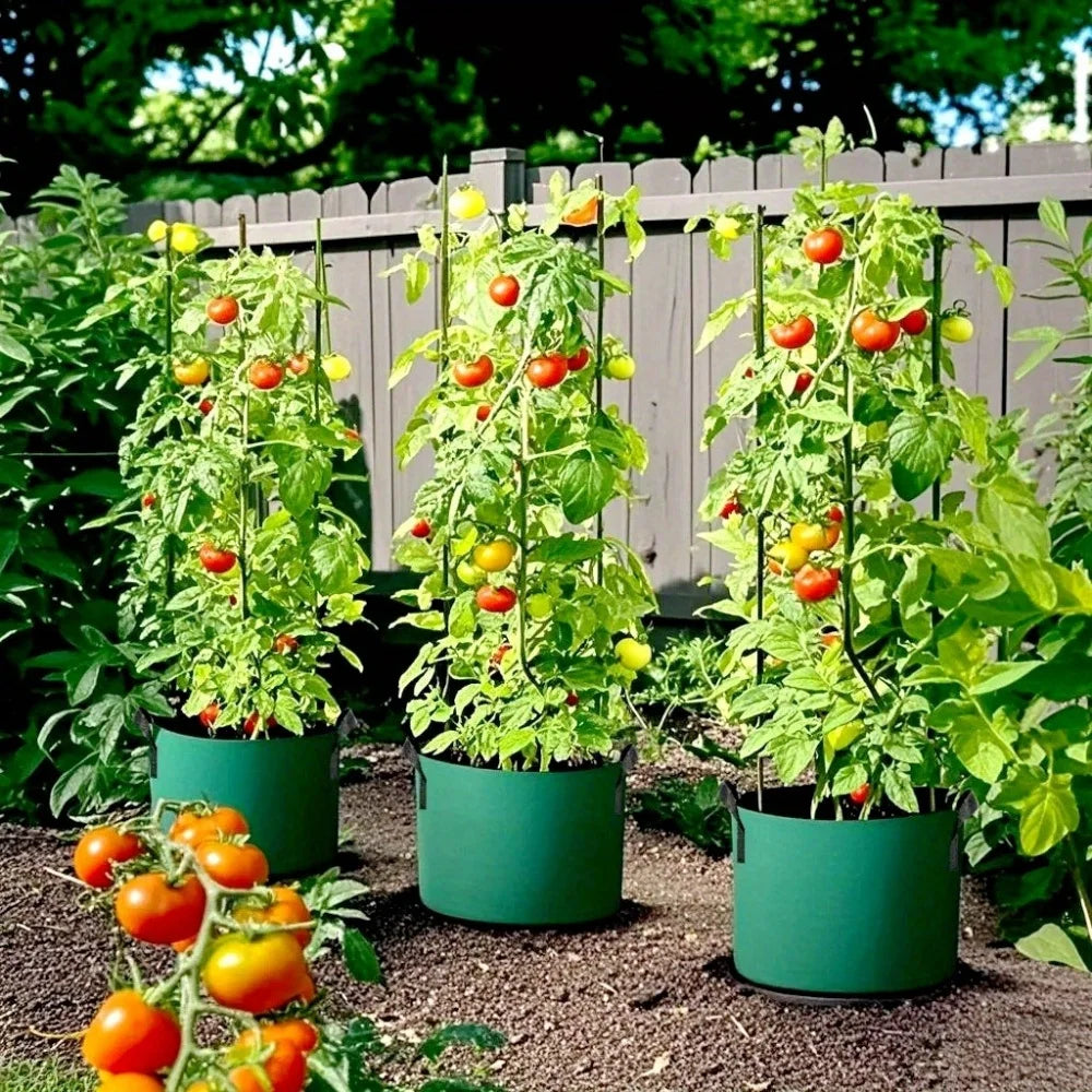 3/5/7Gallon Green Felt Plant Strong Grow Bags Gardening Aeration Planting Pot Container Maintain Humidity