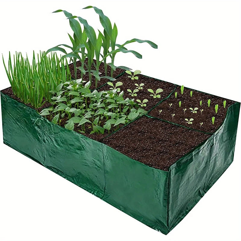 4/6/8 Grids Grow Bag Plant Garden Planter Vegetable Flower Nursery Pot Flowerpot Round Cultivation Growth Container Outdoor ﻿