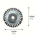 Steel Wire Weeding Garden Weed Wheel Tools Rust Removal Twisted Wire Steel Wire Grass Trimmer Head Weed Mower Accessories