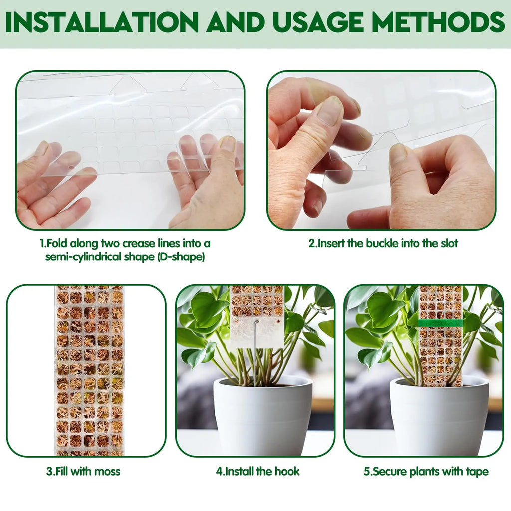 Plants Moss Pole Garden Subject Flower Plant Climbers Bonsai Accessories Pots Tutors ,for Planters Plants Growth Holder Support