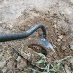 Hollow Weeding Hoe Handheld Weeding Rake Manganese Steel Quenched Garden Hoe for Weeding Planting Digging, Heavy Duty Agricultur