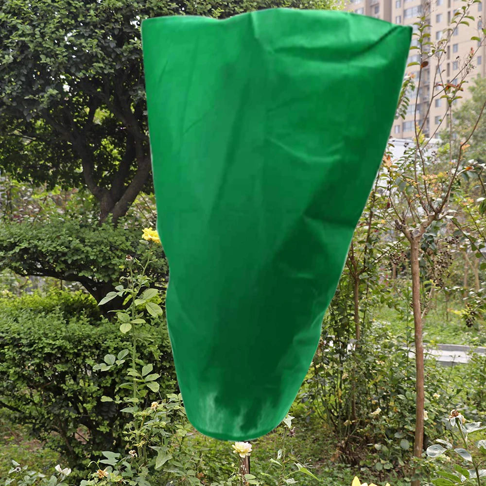 Plant Freeze Protection Covers  Winter Shrub Cover Tree Frost Blanket with Drawstring for Winter Frost Protection Sun Protection