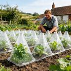 Plant Protection Collar, 20pcs - Transparent PET Material, Ideal for Vegetable Seedlings and Flower Growth, Four-season Care, Pr