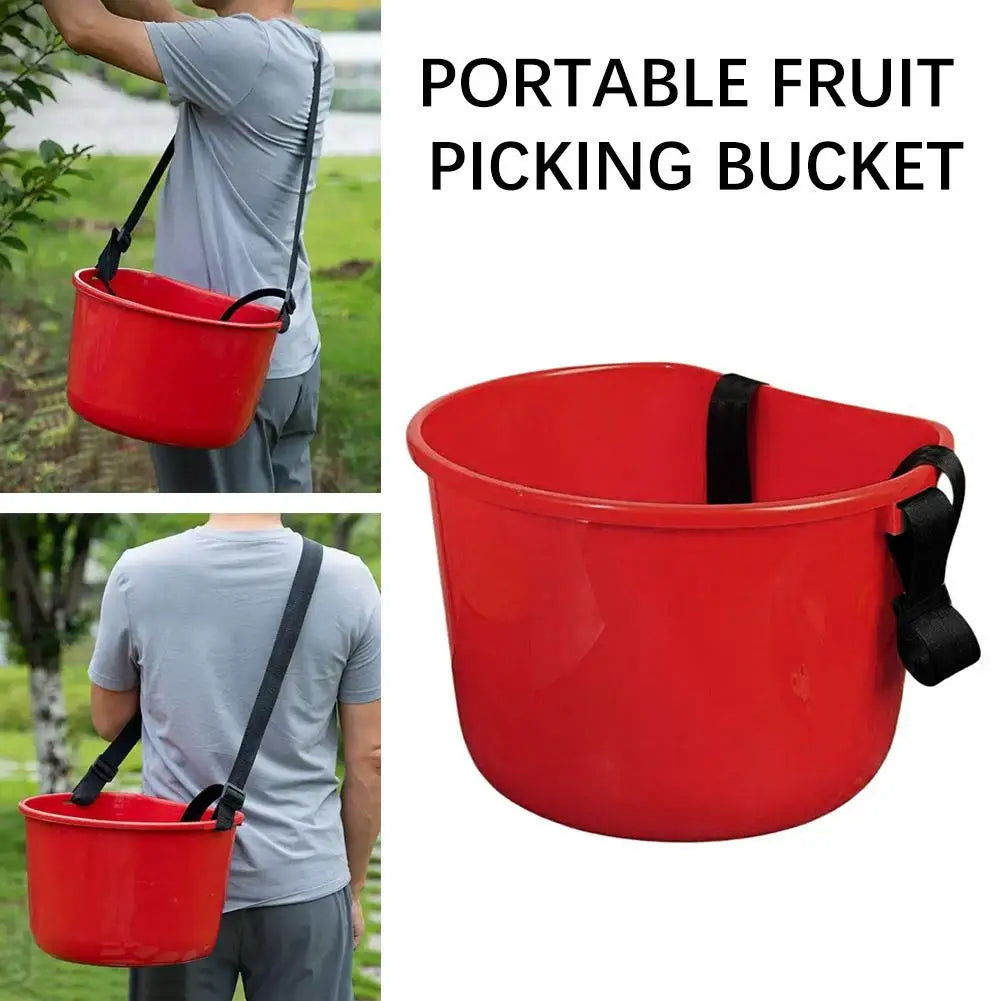 Fruit Picking Bucket Ergonomic Multifunctional Harvest Carrier Bag for Outdoor Farm and Garden Use Convenient Fertilizer Holder