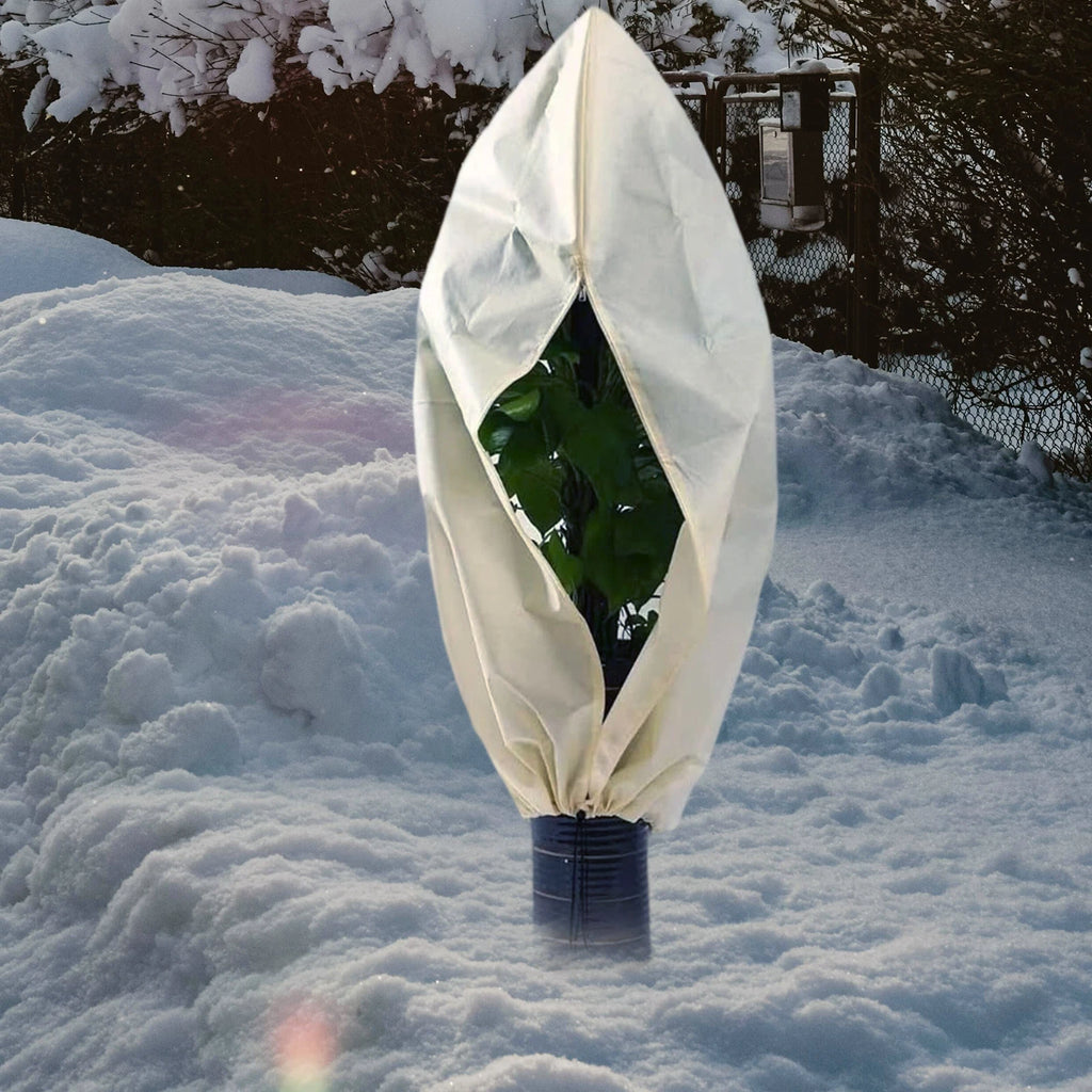 1Pcs Plant Covers Anti Frost Protection Covers Drawstring Plant Guard Cover Bags for Outdoor Garden Vegetables Planting Care