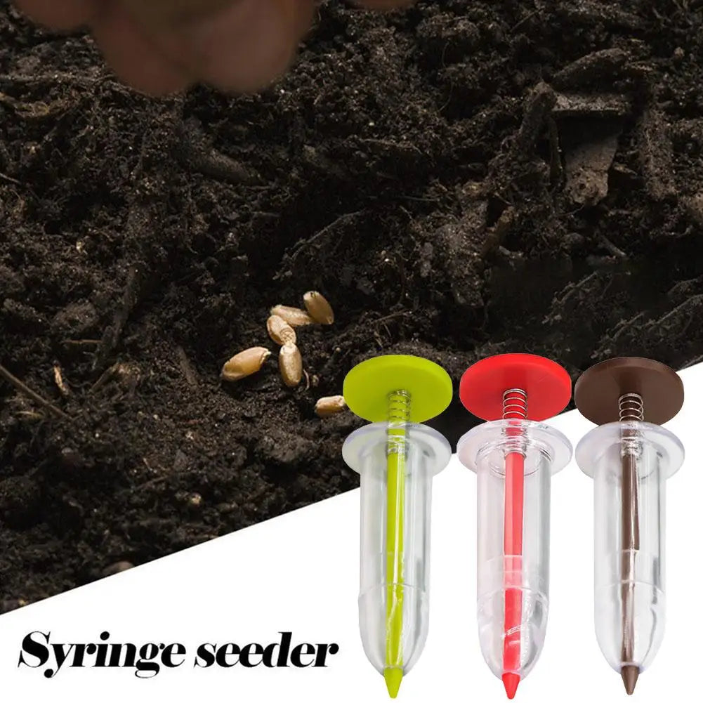 Mini Sower Hand-held Garden Sowing Supplies Sowing Tool Seeds Syringe Sower Manual Seed Spreader Vegetable Herb Planter Seeder