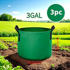 3/5/7Gallon Green Felt Plant Strong Grow Bags Gardening Aeration Planting Pot Container Maintain Humidity