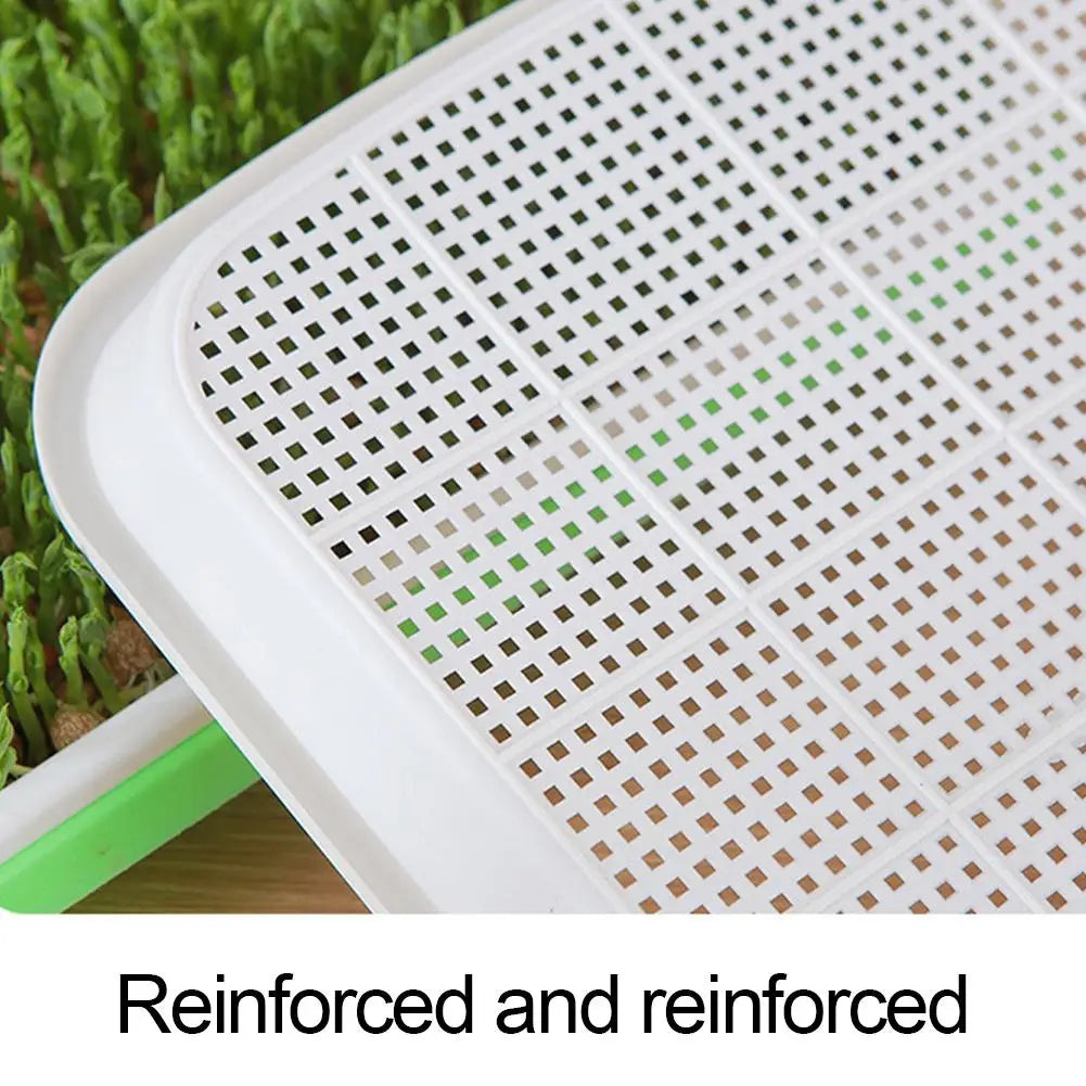 Soilless Planting Seedling Tray,Seed Sprouter Germination Tray for Growing, Bean Sprouts, Cat Grass, Wheat Grass, Mung Beans