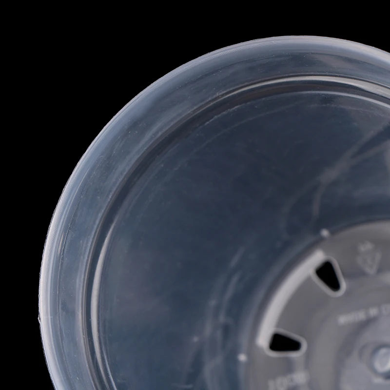 Home Garden Round Planter Pot Orchid Nursery Container Planter Container Transparent Orchid Container Round Starting Pot