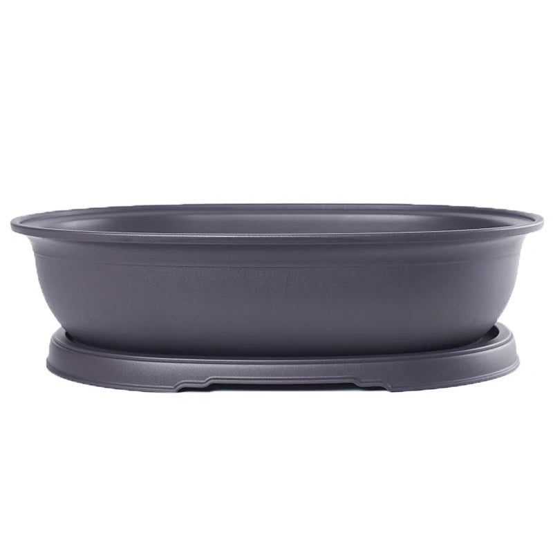 Outdoor Garden Landscape Bonsai Pot Trays Rectangular Square Planter Flowerpots Imitation Purple Clay Succulent Plants Pots