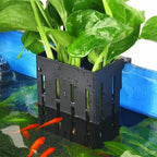 3pcs Plastic Aquarium Plant Holder Fish Tank Aquatic Hanging Aquatic Planter Aquarium Stand Pots Holders Flowerpot Basket Plants