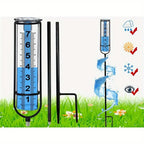 Outdoor Garden Rain Gauge Freeze Proof rain Gauge Outdoor Best Rated For Garden Deck Lawn with Large Numbers Adjustable Height