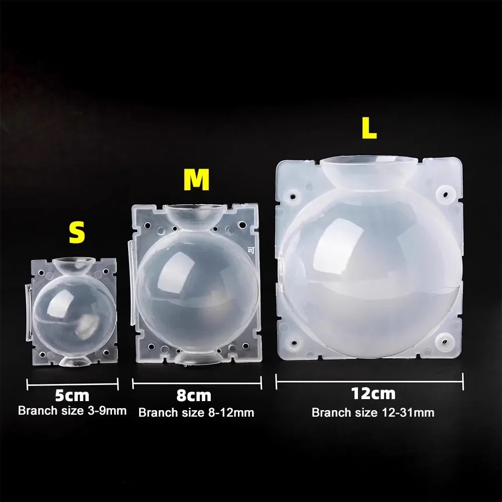 Plant Rooting Ball Air Layering Pods High Pressure Propagation Root Grow Box Graft Breeding Growing Case Planting Nursery Pot