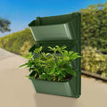 1PC Hanging Garden Plant Wall Flower Pot Container Wall Hanging Vertical Green wall-mounted Plastic Planting Box Home Decor