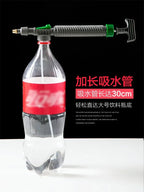 Gardening Watering Sprayer Beverage Bottle Watering Can High Pressure Small Manual Pressure Adjustable Spray Head