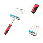 Hand Rake Weeding Versatile Handheld Gardening Tool for Lawn Beach Backyard
