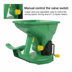 Gardening Seed Spreader Manual Seeder 1.5L Capacity  with 5 Gears Adjustable for Sowing Fertilizing Melting Snow for Garden Lawn