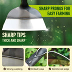 Garden Hoe Steel Hand Weeding Tool Heavy Durable Soil Digging Hoe Loosening Tool Agriculture Farming Farmer Tools Accessories