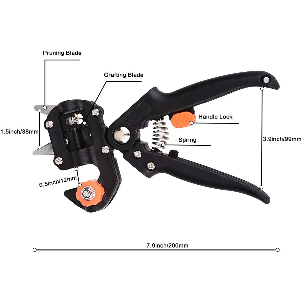 Professional Red Toolbox Grafting Pruner Garden Tool Farming Pruning Shears Scissor Fruit Tree Vaccination Secateurs With Tape