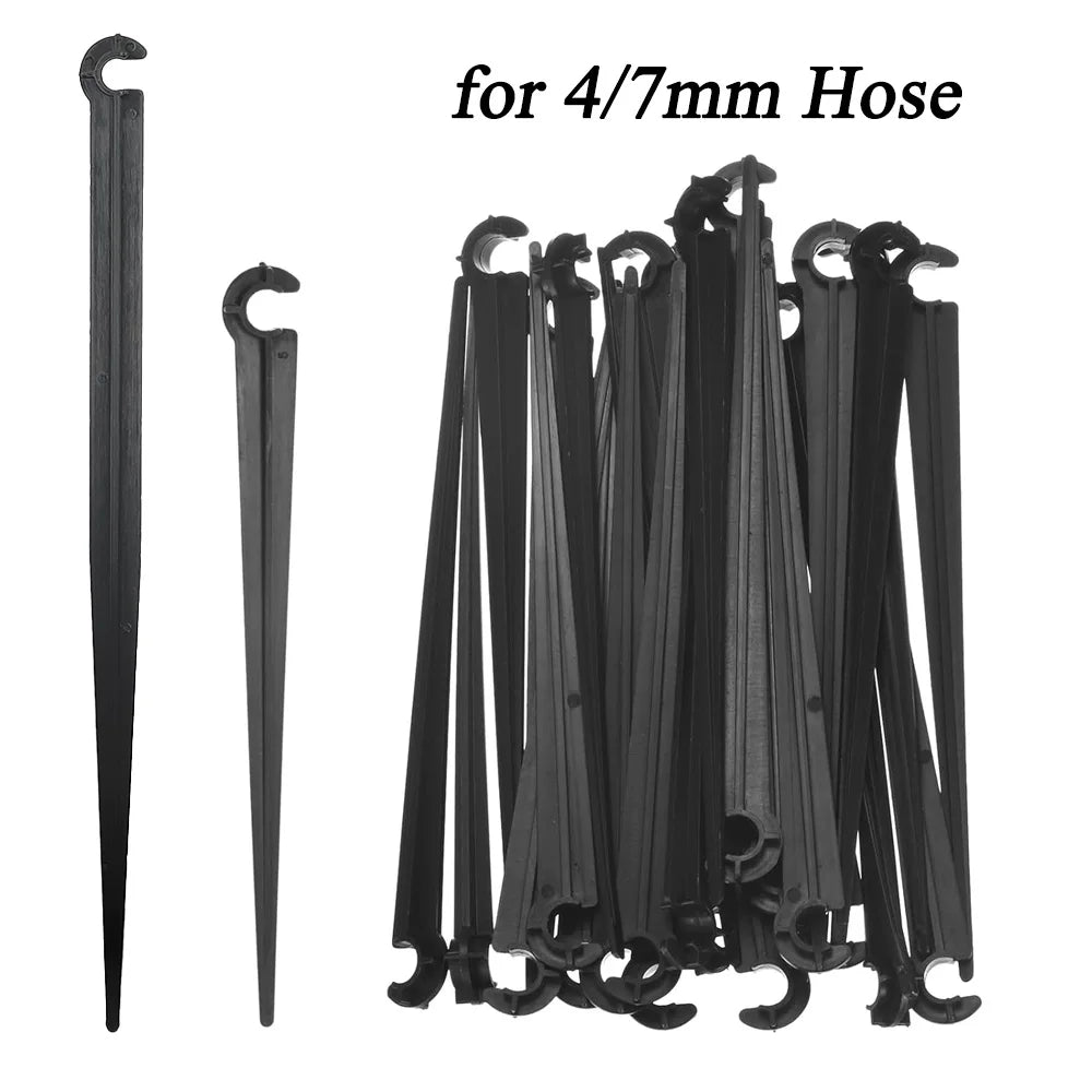 Drip Irrigation Hose Holder Stakes, 11 or 20 cm (4.3 or 7.9 in)