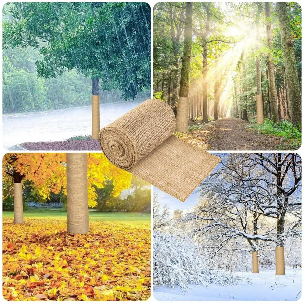 Winter Tree Protection Wrapping Arpillera Material 1 Rollo Cold Climate Exterior Garden Trunk Cover for Cold Weather