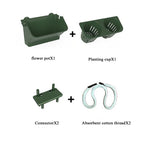 Wall Hanging Planter Vertical Plant Pouch Pot Garden Planter Container Flowers Vegetables Herbs Indoor Outdoor Garden Decoration